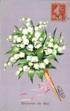 CPA Fantaisie Fleurs Muguet