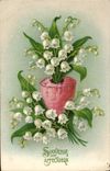 CPA Fantaisie Fleurs Muguet