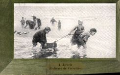 CPA Fantaisie Jsraels Pecheurs de crevettes 