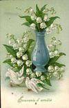 CPA Fantaisie Fleurs Muguet Colombes