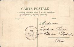 VINTAGE POSTCARD Hippisme Drives out Dogs