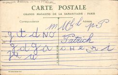 CPA Fantaisie Enfant Chien