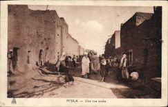 VINTAGE POSTCARD Msila an Arab Street
