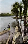 CPM L'Afrique En Couleurs Scene De Vie Au Bord Du Fleuve