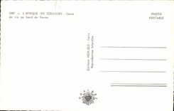 MODERN CARD Africa Colors Scene Of Life At the edge of the River