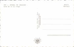 MODERN CARD Africa Colors Scene Of Life At the Village