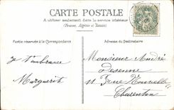 VINTAGE POSTCARD Entree has Militaria Feeling