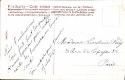 CPA Fantaisie Fleurs Ancre de marine