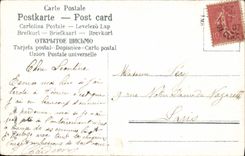 CPA Fantaisie Coeur Hirondelles