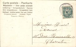 CPA Fantaisie Fleurs Poisson