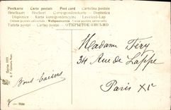 CPA Fantaisie Fleurs Poisson 