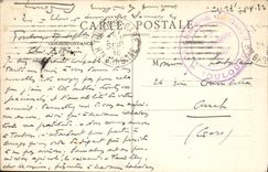 Opinión panorámica de Toulouse de la POSTAL de la VENDIMIA en el Sernin contento santo y la torre de Cordeliers