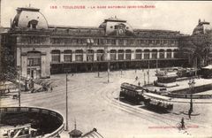 CPA Toulouse La Gare Matabiau Midi Orleans Tramway