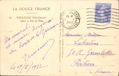 CPA Toulouse Eglise Et Rue Du Tour