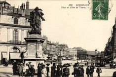 CPA Bordeaux Place Et Allees De Tourny