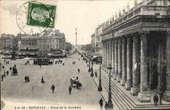 CPA Bordeaux Place De La Comedie