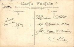 VINTAGE POSTCARD Maisons Laffitte the Camp Refectory Improvises Militaria