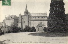 VINTAGE POSTCARD Old Abbey De Marmoutier Gate Of Thimble