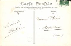 VINTAGE POSTCARD Old Abbey De Marmoutier Gate Of Thimble