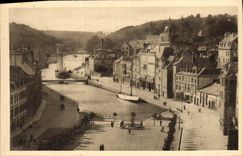 VINTAGE POSTCARD Morlaix Seen from Of the Viaduct