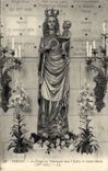 VINTAGE POSTCARD Pornic the Virgin With the Gate vault In I' Eglise Of Sainte Marie
