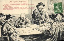 CPA Sourire Du Morvan Au Conseil Municipal Folklore