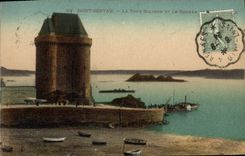 CPA Saint Servan La Tour Solidor Et Le Rocher