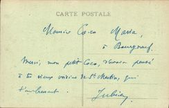 POSTAL de la VENDIMIA Sables d'Olonne en la dimensión de Jean Saint Orbestier el trouee de la roca