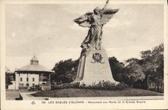 Monumento de la guerra de la POSTAL de la VENDIMIA Sables d'Olonne de la gran guerra de Militaria