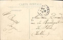 Colección de Veundeenue de la POSTAL de la VENDIMIA la nueva se derrumba él Sables d'Olonne folklore de la mula del asno