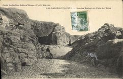 CPA Les Sables D'Olonne Dans Les Rochers Du Puits De I'Enfer