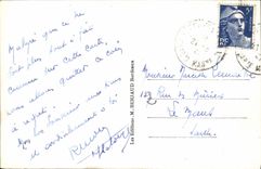 POSTAL Pontaillac Royan Palaises y ruta de la VENDIMIA de la cornisa meridional