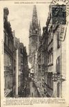 VINTAGE POSTCARD St Malo Main street