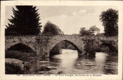 VINTAGE POSTCARD Solignac the Bridge Broken the Edges Of Briance