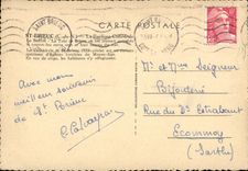 VINTAGE POSTCARD St Brieuc the Basilica Cathedral