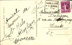 VINTAGE POSTCARD Holy Malo the casino and the furrow