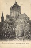 CPA Saint Pierre Sur Dives Eglise Ensemble Sud Est Cachet Caen au Mans 