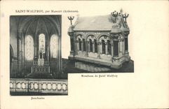 VINTAGE POSTCARD Holy Walfroy By Margut Sanctuary Tomb of Walfroy Saint