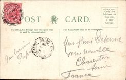 VINTAGE POSTCARD The Boulogne Boat Leaving Folkestone