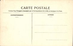 VINTAGE POSTCARD Port De Fontainebleau Entree Of Serves of Apremont
