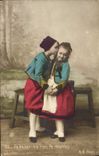 VINTAGE POSTCARD a Kiss does not have Anything Bad Children
