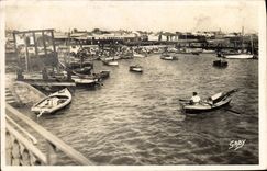 CPA L'Aiguillon Sur Mer Vue Generale Du Port