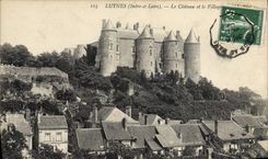 VINTAGE POSTCARD Luynes the Castle And the Village