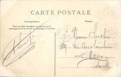 La POSTAL Normandía Lisieux de la VENDIMIA coloca Gambetta Enfants que funciona con la espada en la mano