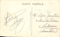 VINTAGE POSTCARD Langeais Between Castle Avee Levis Bridge