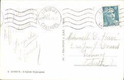 POSTAL Lisieux de la VENDIMIA el St Jacques de la iglesia