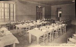 VINTAGE POSTCARD Sanatorium De Seyssuel One Dining room