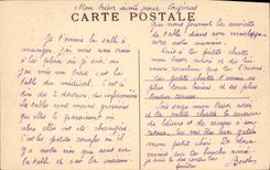 VINTAGE POSTCARD Sanatorium De Seyssuel One Dining room