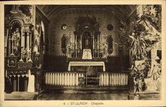 VINTAGE POSTCARD St Ulrich Vault