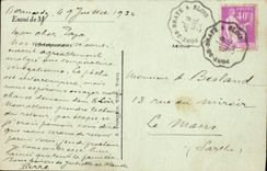 VINTAGE POSTCARD Saumur the Theater